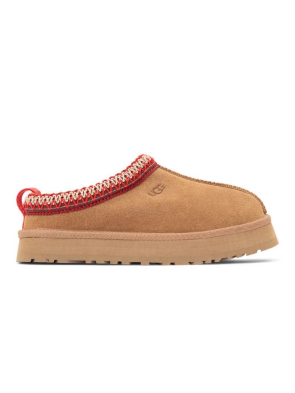 Kids UGG Tazz Slippers in Chestnut Suede. 1143776K